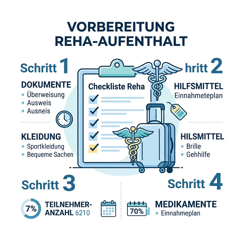Checkliste für den Beihilfeantrag bei Rehabilitationsmaßnahmen