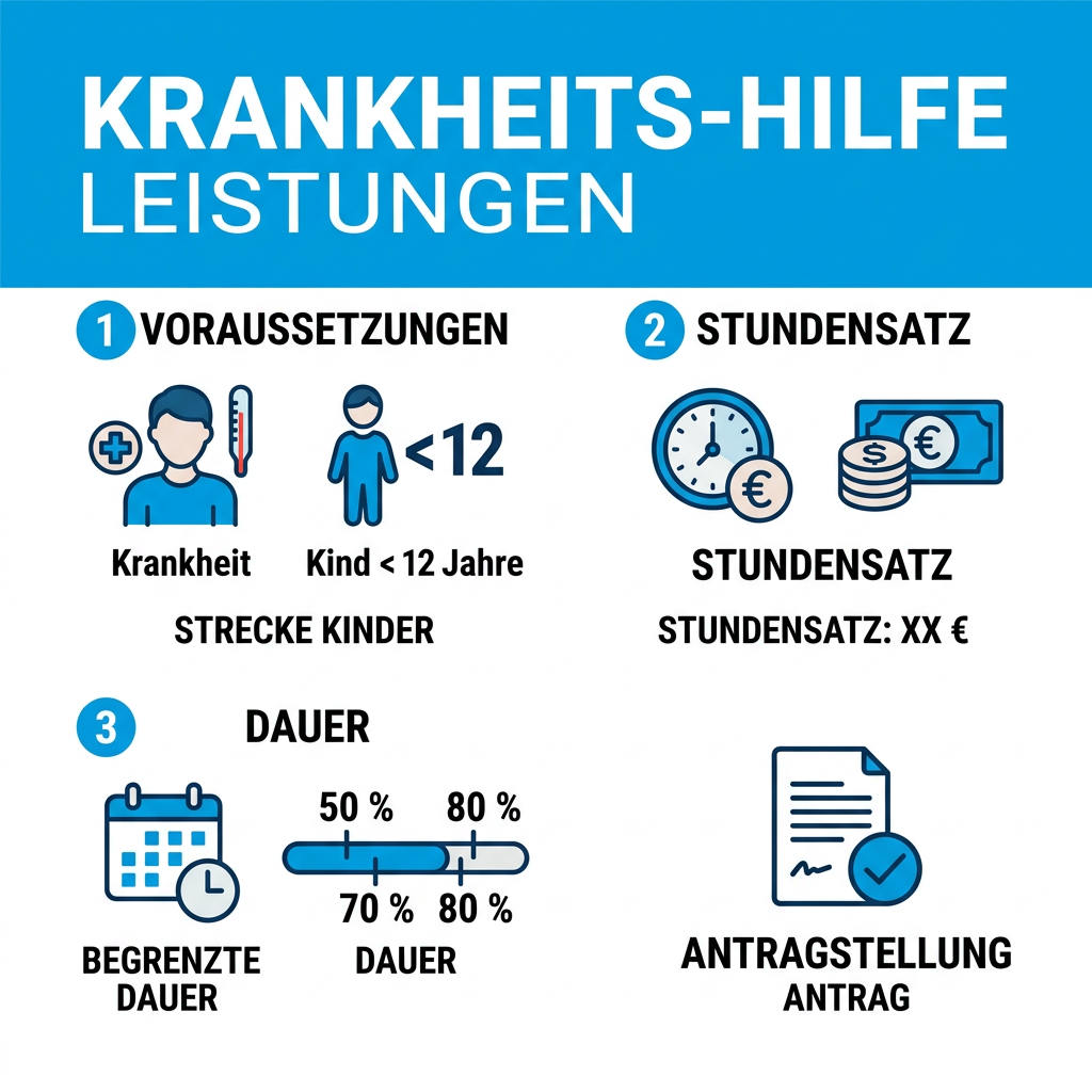 Infografik zu Voraussetzungen für eine Haushaltshilfe