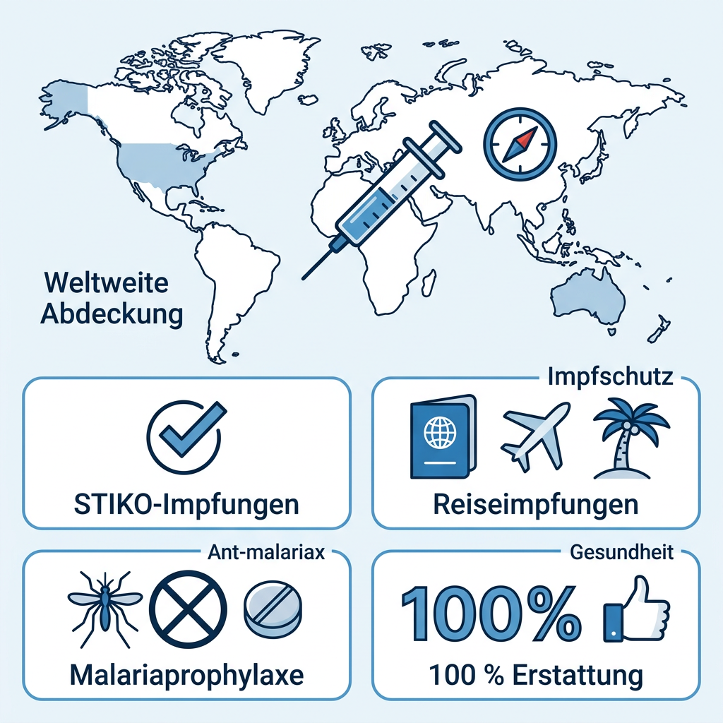 Infografik zum Impfschutz und zur Kostenerstattung für Beamte