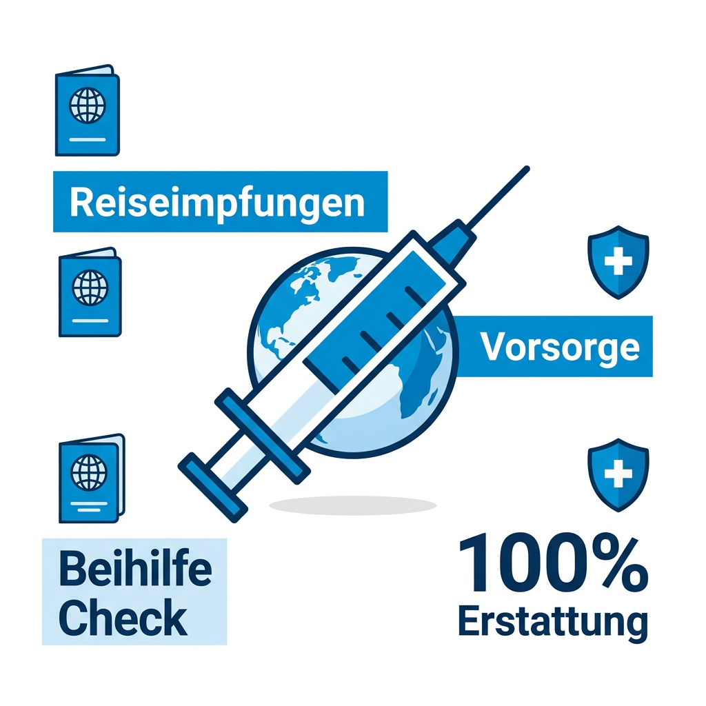 Infografik zur Übernahme von Impfkosten durch Beihilfe und PKV