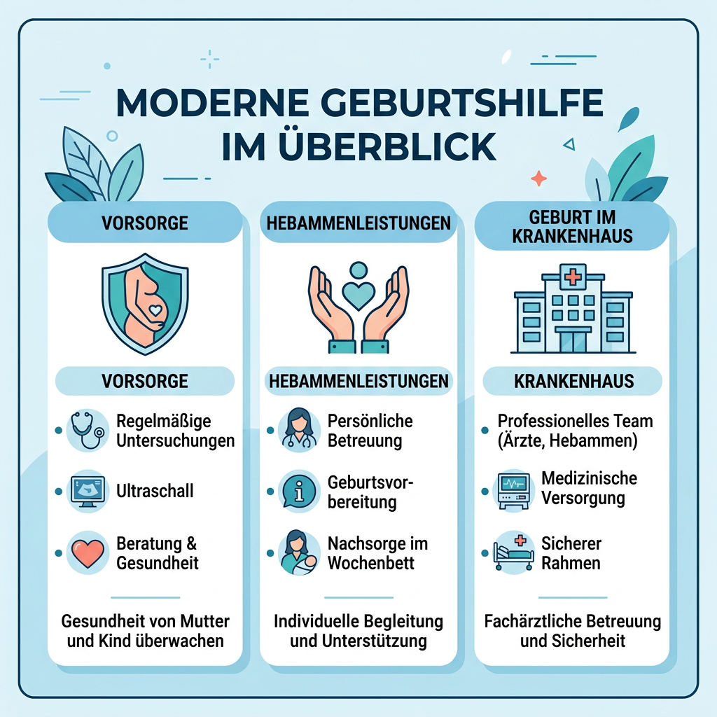 Infografik zu den Leistungen bei Schwangerschaft für Beamtinnen