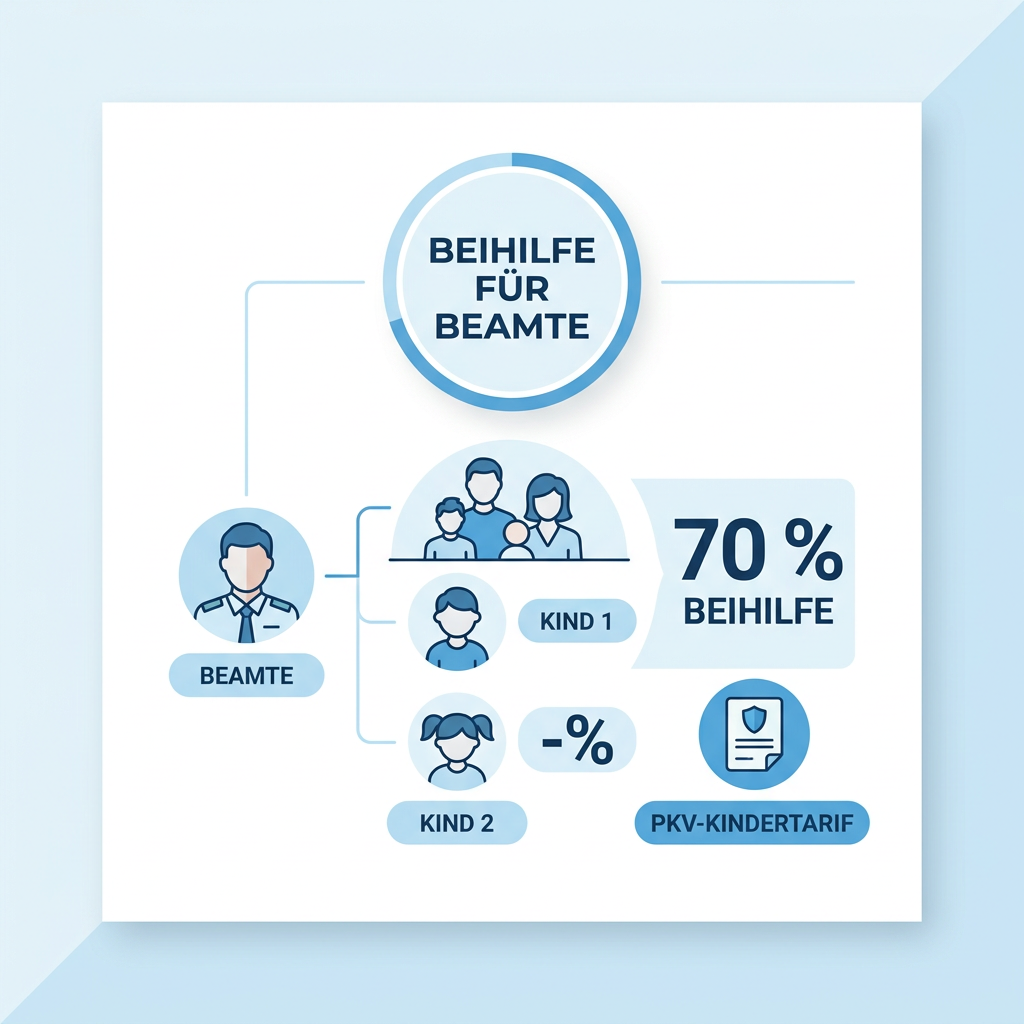 Infografik zur Beihilfe-Erhöhung bei Kindern