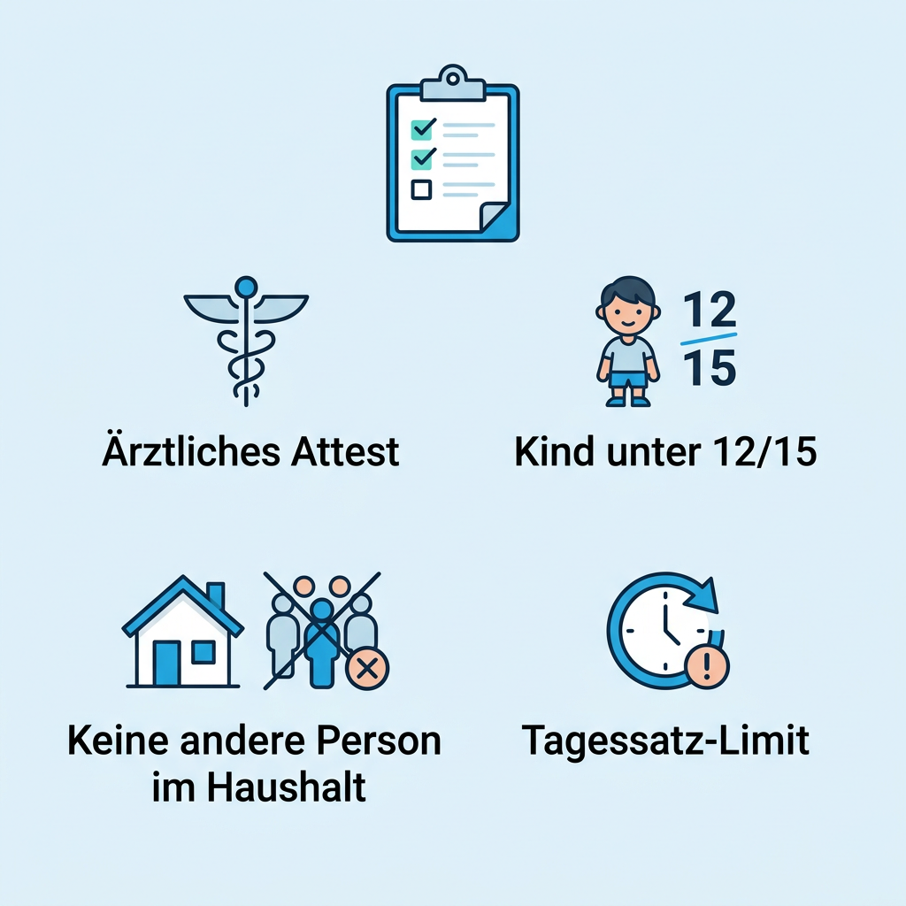 Infografik zu Voraussetzungen einer Haushaltshilfe für Beamte