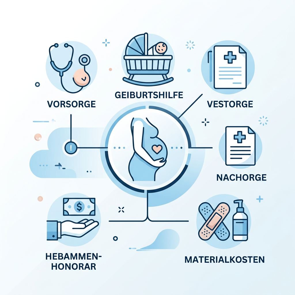 Infografik zur Kostenerstattung für Hebammenleistungen bei Beamten