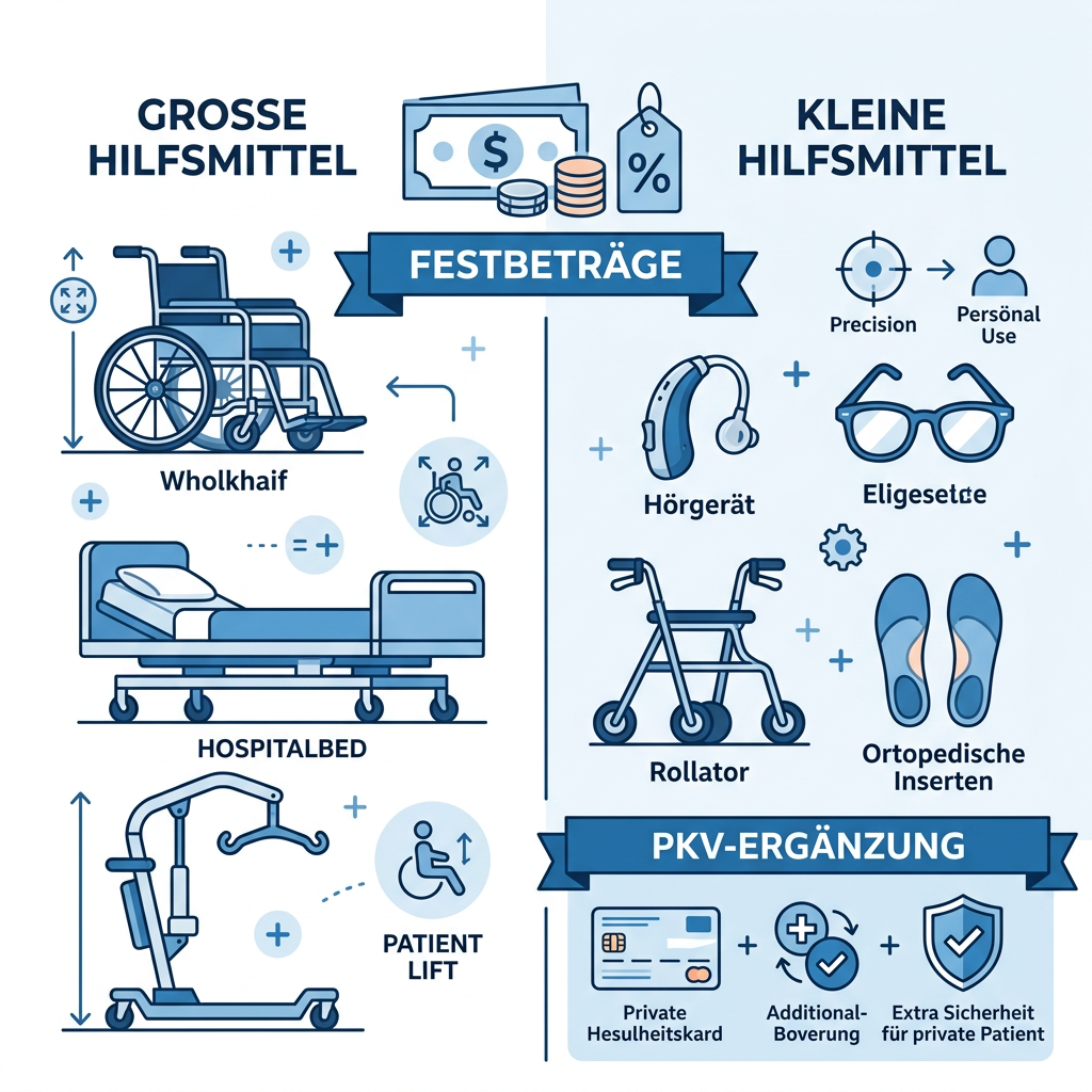 Übersicht über erstattungsfähige Hilfsmittel