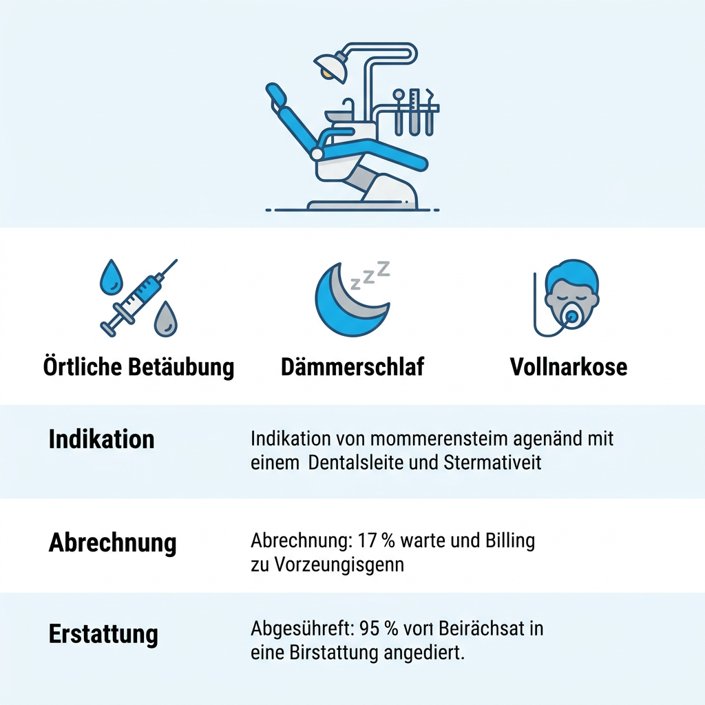 Infografik zu Narkoseleistungen bei Kieferchirurgie