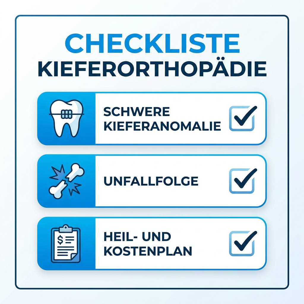 Infografik zu Voraussetzungen der Kieferorthopädie bei Erwachsenen