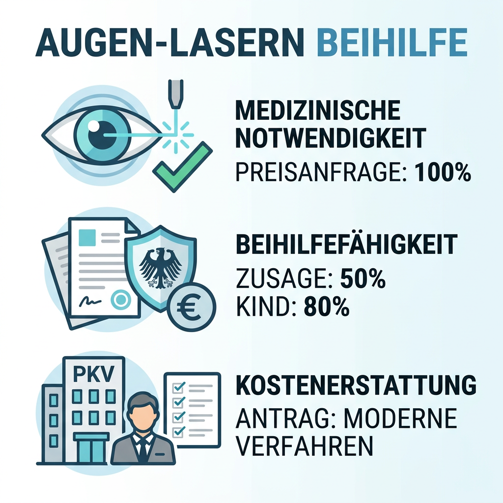 Übersicht der Erstattungsregeln für Laser-Augenoperationen