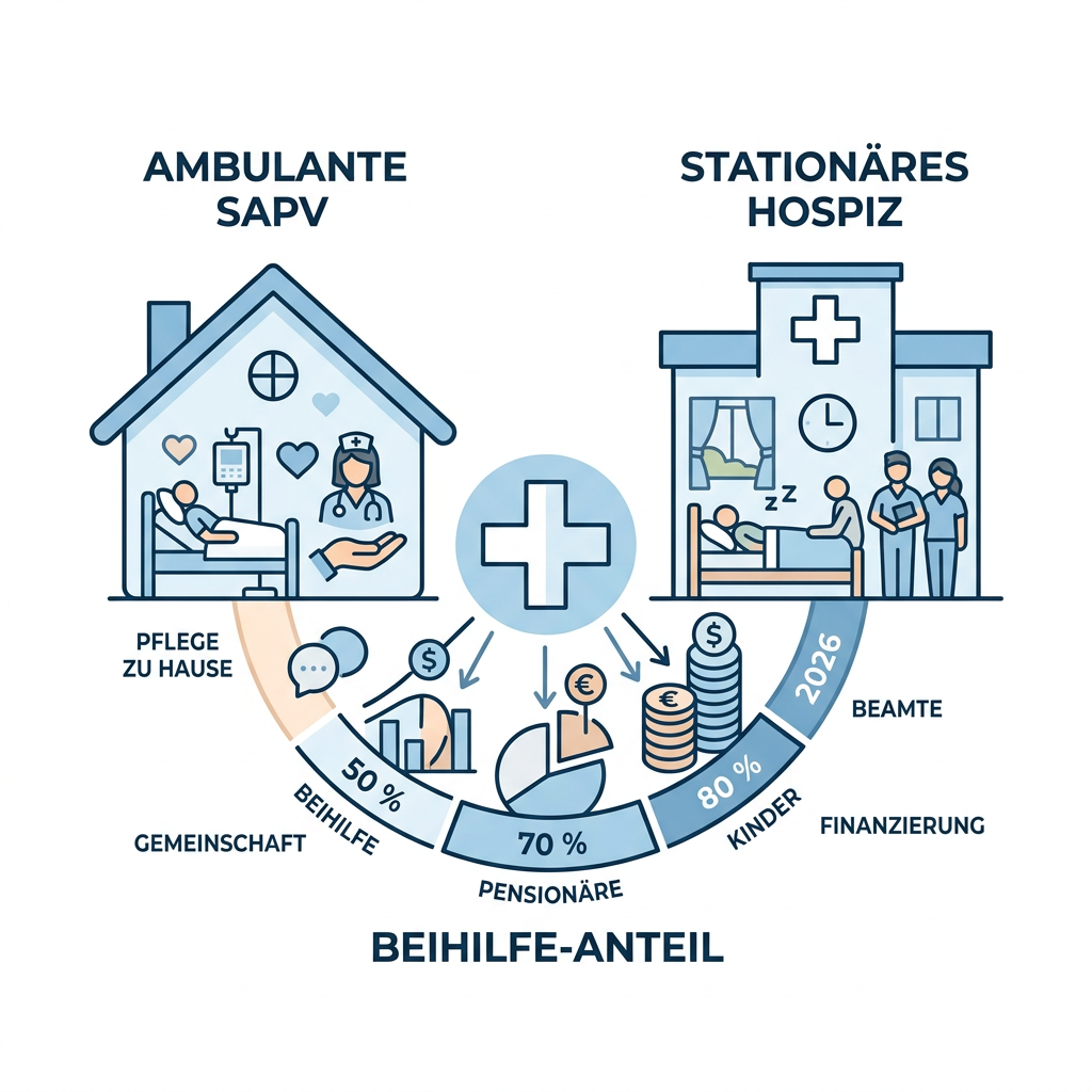 Infografik zur Kostenverteilung bei Hospiz- und Palliativleistungen