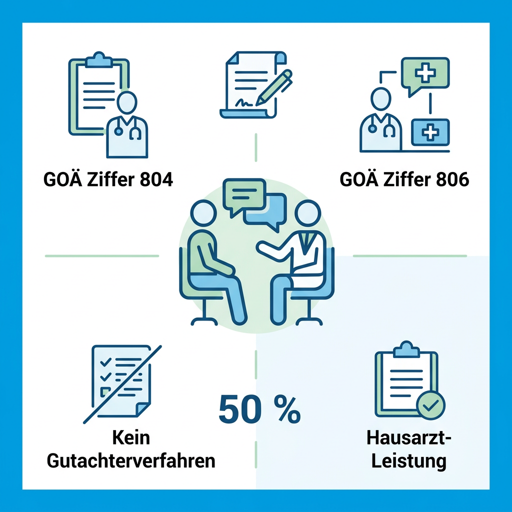Infografik psychosomatische Grundversorgung für Beamte