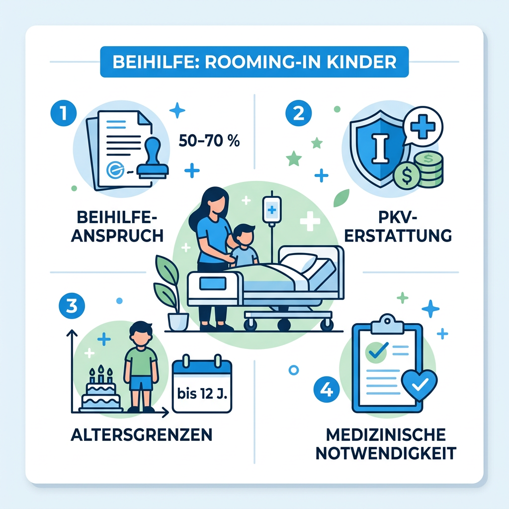 Infografik zum Rooming-in und Kostenerstattung für Begleitpersonen