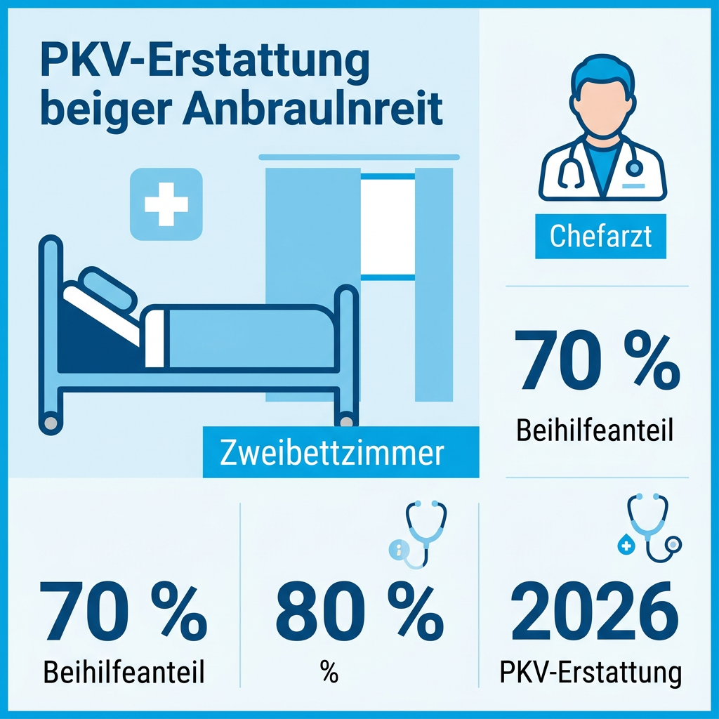 Infografik zu stationären Wahlleistungen für Beamte