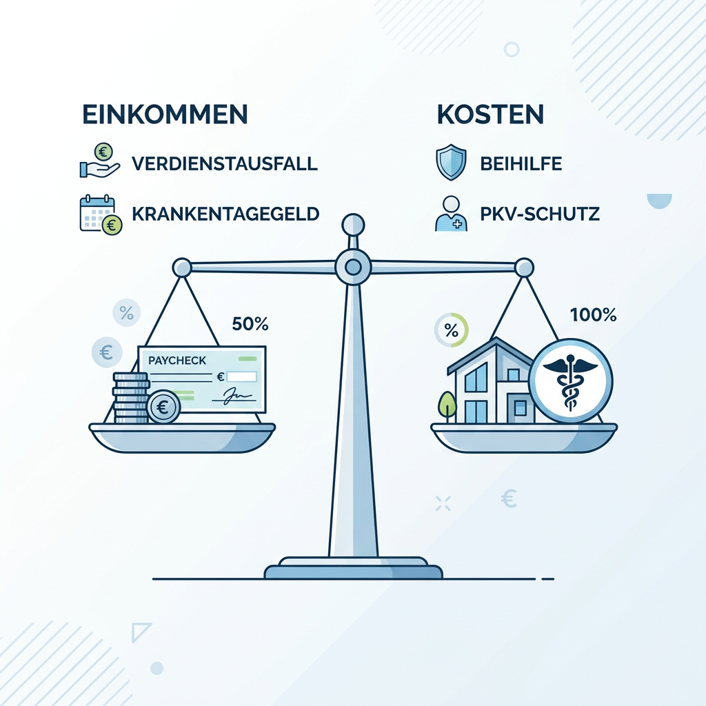 Infografik Einkommensabsicherung Ehepartner