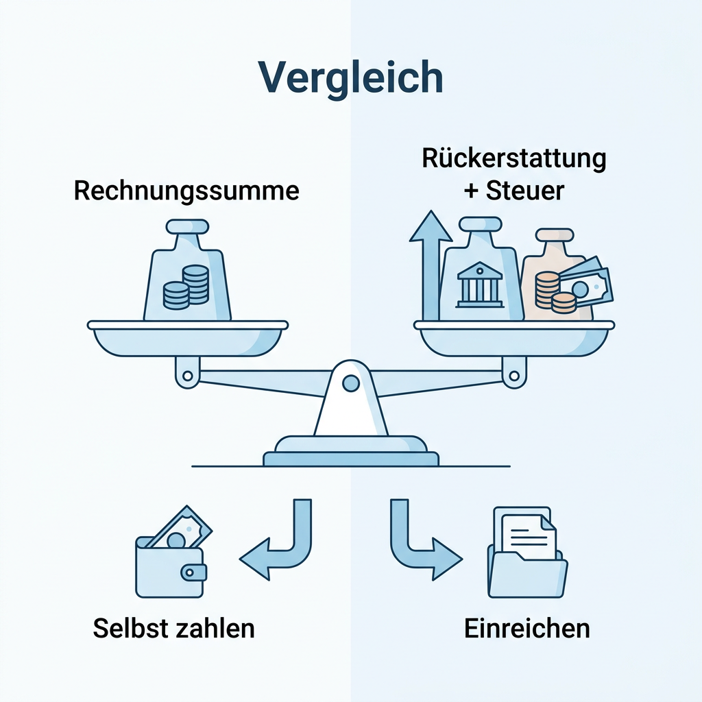 Infografik Entscheidungshilfe Beitragsrückerstattung