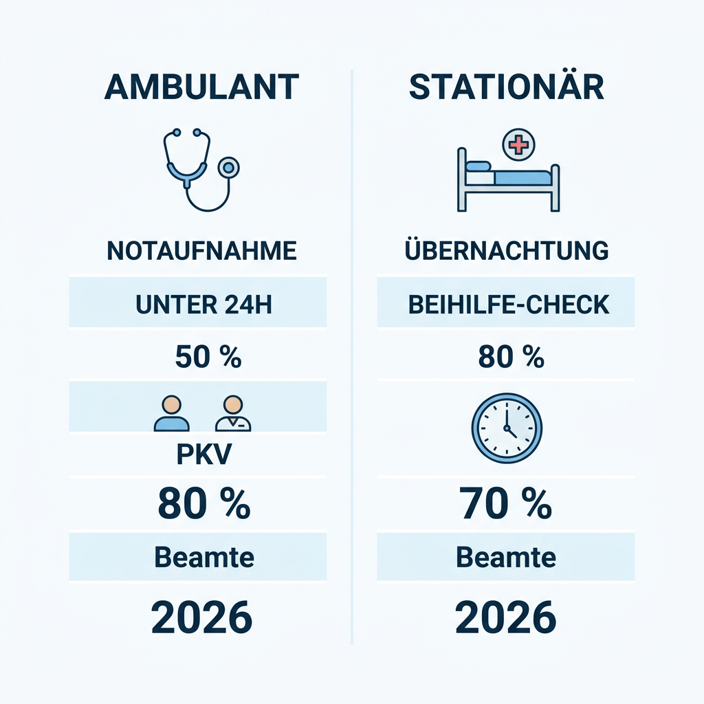 Übersicht zur Abgrenzung ambulant vs. stationär in der Notaufnahme
