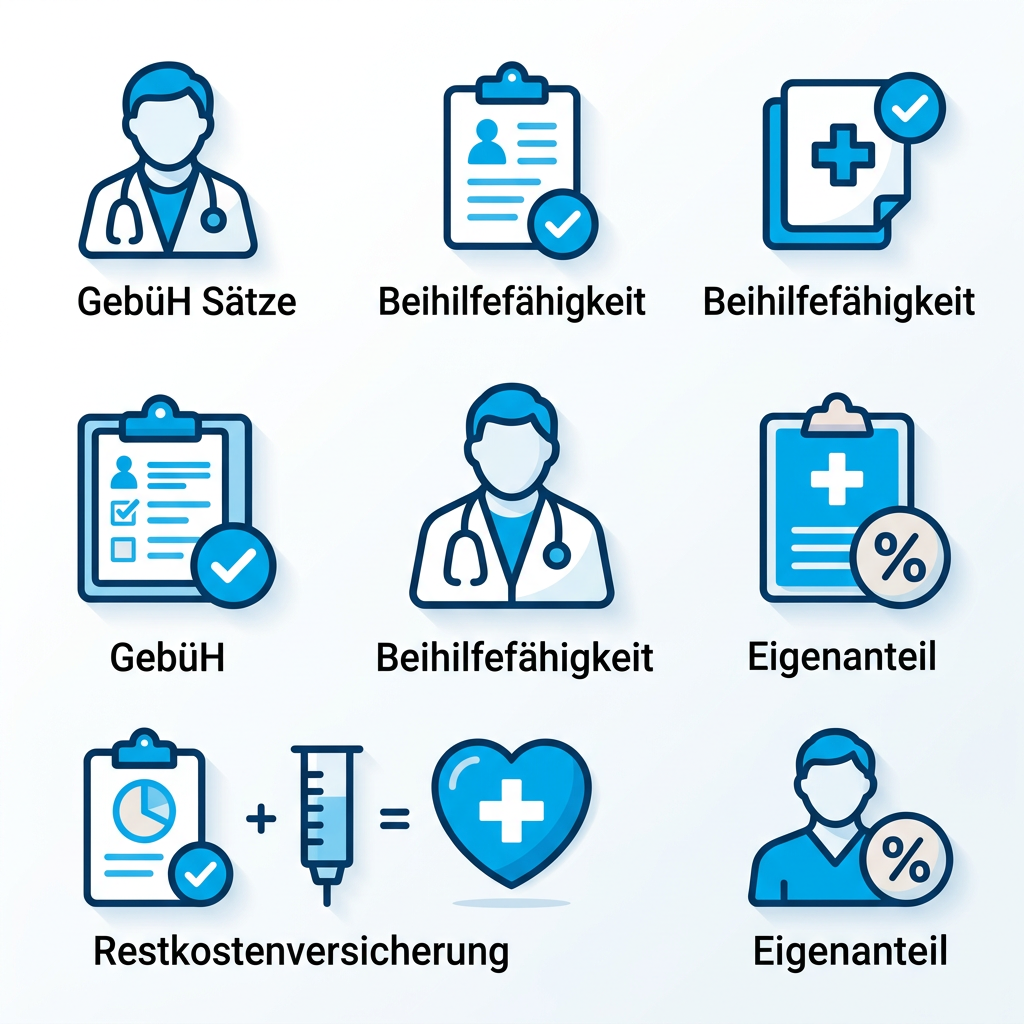 Infografik zum Vergleich GebüH und Beihilfeerstattung