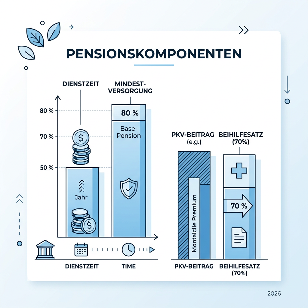 Infografik zum Vergleich von Vollversorgung vs. Mindestversorgung in der PKV
