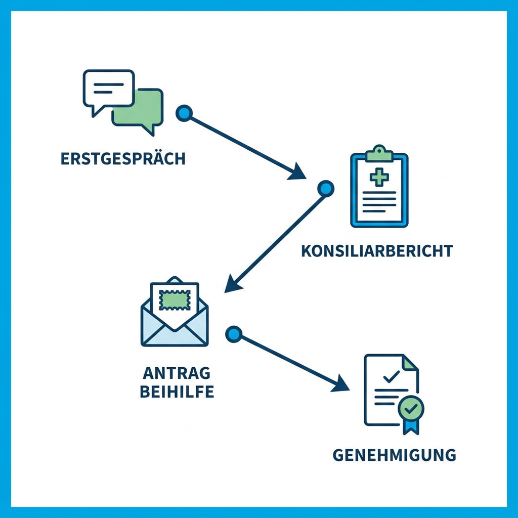 Schritt-für-Schritt Ablaufplanung für den Antrag auf Psychotherapie bei Beamten