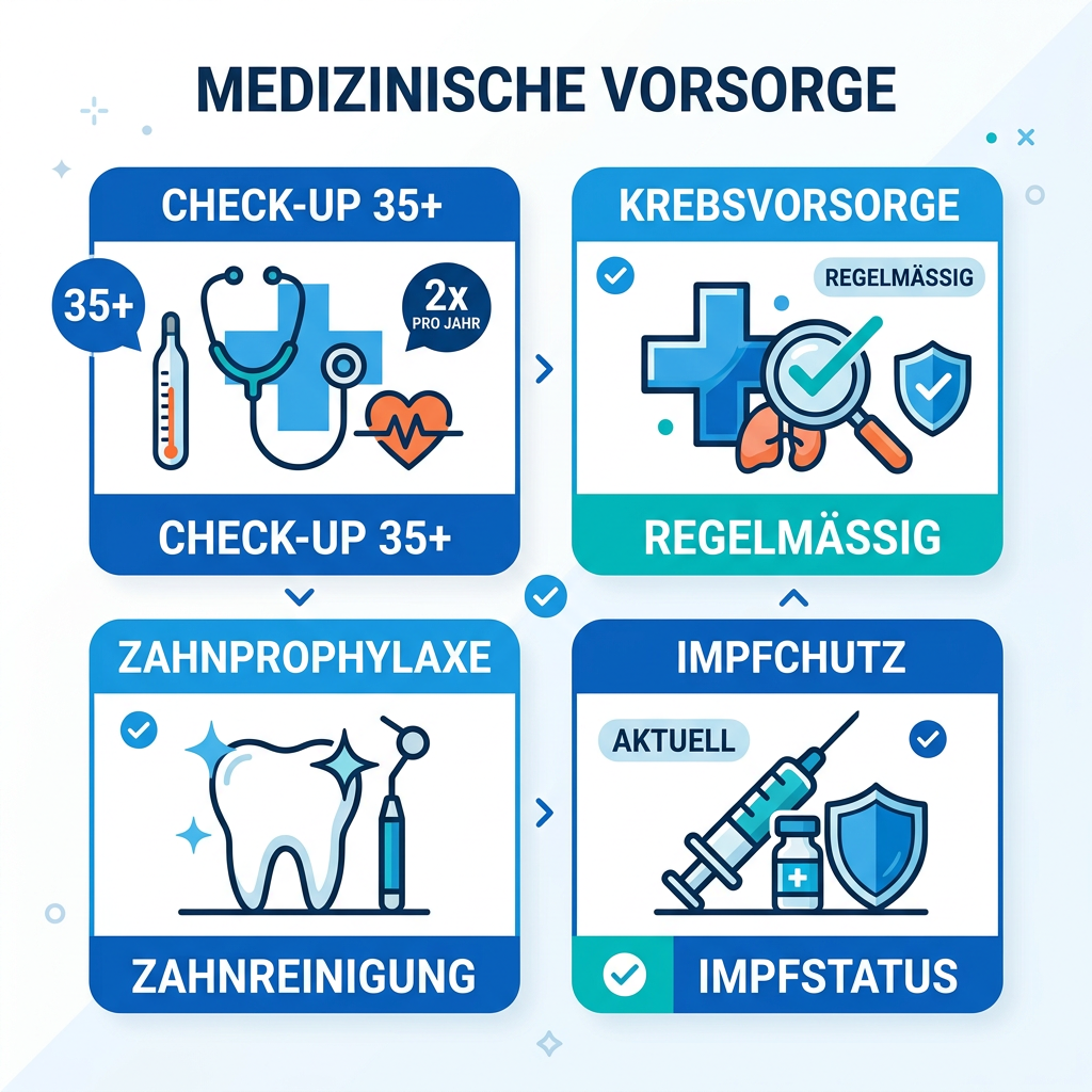 Infografik zu Vorsorgeintervallen für Beamte Infografik zu Vorsorgeintervallen für Beamte